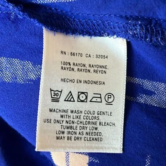 Anthropologie Women's Blue and White Blouse - Picture 5 of 7